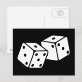 Retro Dice Briefkaart (Voorkant / Achterkant)