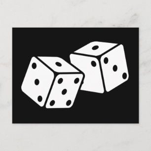 Retro Dice Briefkaart