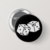 Retro Dice Ronde Button 5,7 Cm (Voorkant /achterkant)