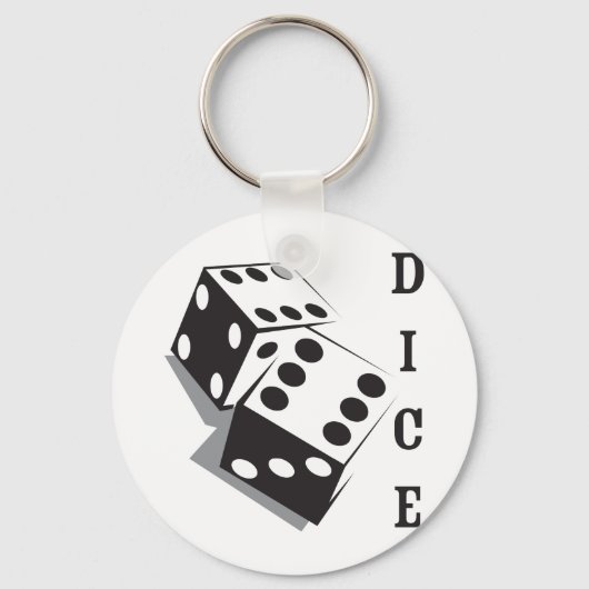 Retro Dice Sleutelhanger (Voorkant)