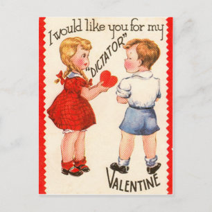 Retro 'Dictator' Valentijnkaart Feestdagenkaart