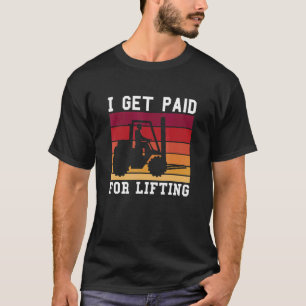 retro die ik betaald krijg voor het opheffen van t-shirt