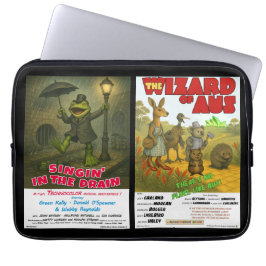 Retro dier film poster parodieën laptop sleeve