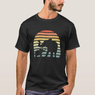 Retro Dierenverzorger Olifant Wilde Dieren Safari T-shirt