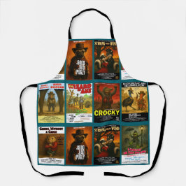 Retro dierfilm posterparodieën schort