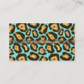 Retro Dierlijke patroon profielkaarten Visitekaartje (Achterkant)