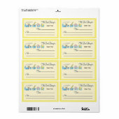 Retro Dierlijke Trein Boekplaat Etiket (Full Sheet)