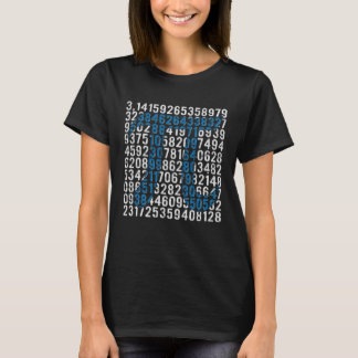 Retro Digit Pi Symbol  Pi Day Math Teacher Student T-shirt