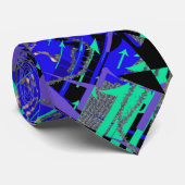 Retro Digital Splattered Stropdas (Opgerold)