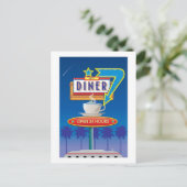Retro Diner Briefkaart aanpassen - Harvey's 50s (Staand voorkant)