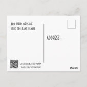 Retro Diner Briefkaart aanpassen - Harvey's 50s (Achterkant)