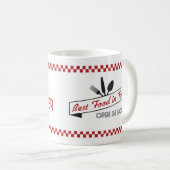 Retro Diner Coffee-Mok - Retro Design Coffee-Mok Koffiemok (Voorkant rechts)