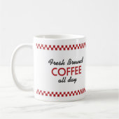 Retro Diner Coffee-Mok - Retro Design Drinkware Koffiemok (Links)