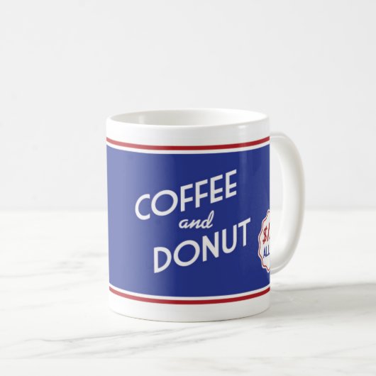 Retro Diner Coffee-Mok - Retro Design Drinkware Koffiemok (Voorkant rechts)