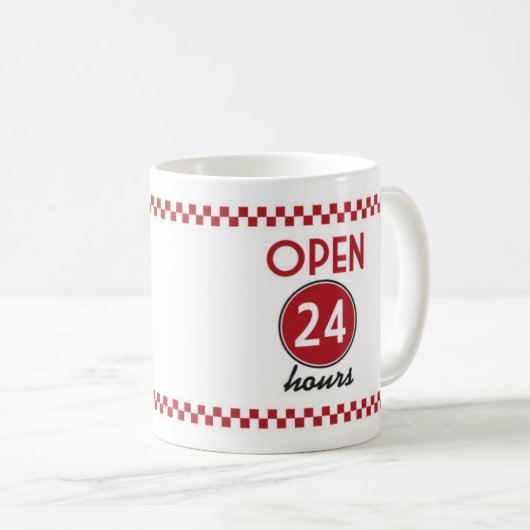 Retro Diner Coffee-Mok - Retroontwerp -  Mok (Voorkant rechts)