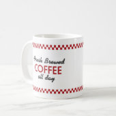 Retro Diner Coffee-Mok - Retroontwerp -  Mok (Voorkant links)