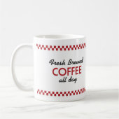 Retro Diner Coffee-Mok - Retroontwerp -  Mok (Links)