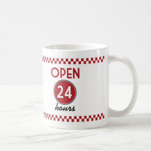 Retro Diner Coffee-Mok - Retroontwerp -  Mok (Rechts)