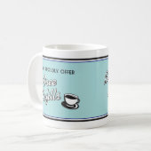Retro Diner Coffee-Mok - Retrostijl Koffiemok (Voorkant links)