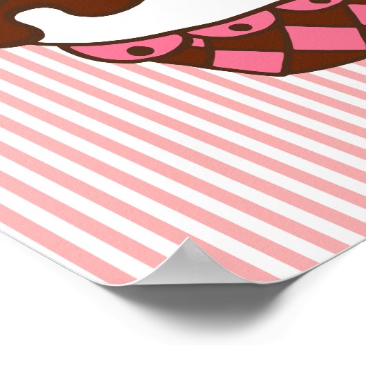 Retro Diner Cupcake Poster (Hoek)