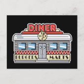 retro diner design briefkaart (Voorkant)