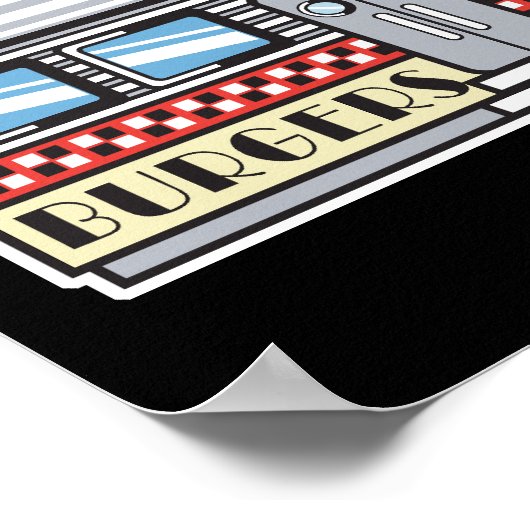 retro diner design poster (Hoek)