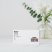 retro diner design visitekaartje (Staand voorkant)