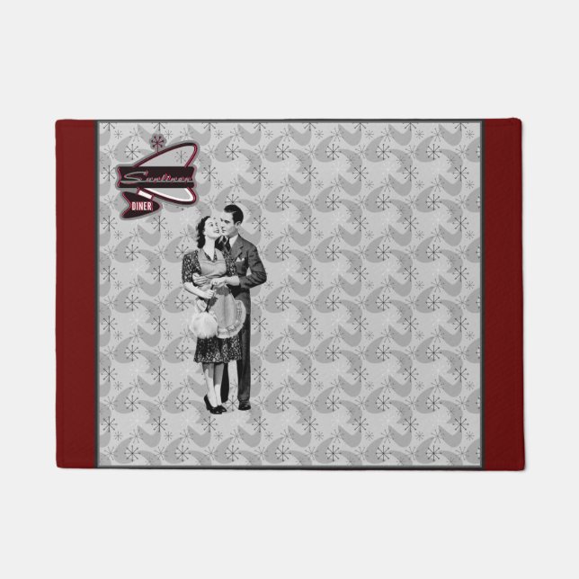 Retro Diner Deurmat (Voorkant)