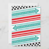 Retro Diner Feest Uitnodiging (Achterkant)