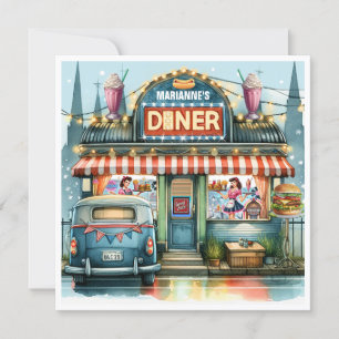 RETRO DINER FIFTIES KAART