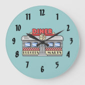 Retro DIner Grote Klok (Voorkant)