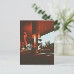 Retro Diner in de Pacific Northwest Feestdagenkaart