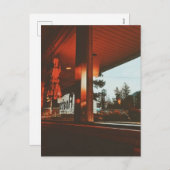 Retro Diner in de Pacific Northwest Feestdagenkaart (Voorkant / Achterkant)