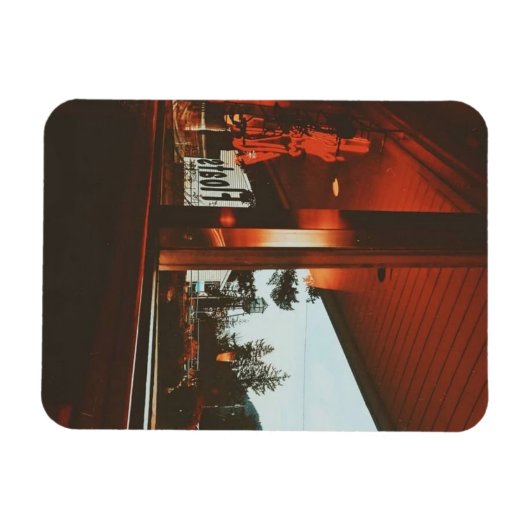 Retro Diner in de Pacific Northwest Magneet (Horizontaal)