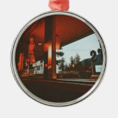 Retro Diner in de Pacific Northwest Metalen Ornament (Voorkant)