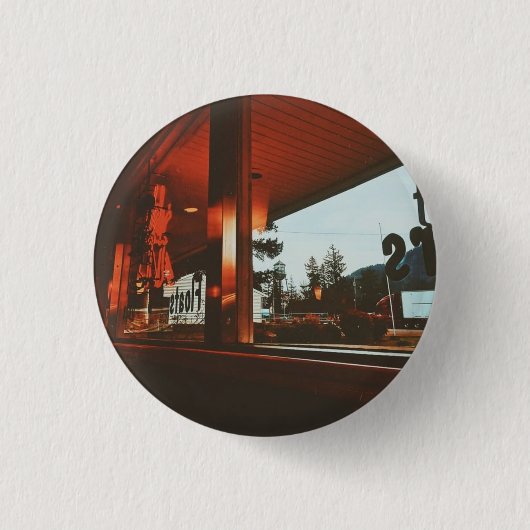 Retro Diner in de Pacific Northwest Ronde Button 3,2 Cm (Voorkant)