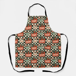 Retro Diner Kerst Bakstijl Schort