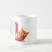 Retro-diner-kitten Koffiemok (Voorkant links)