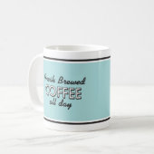 Retro Diner Koffie Mok - Retro Style Drinkware (Voorkant links)
