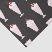 Retro Diner Milkshake Pattern Tissuepapier (Detail)