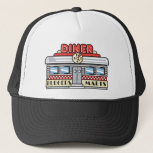 retro diner ontwerp trucker pet
