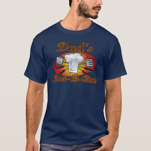 Retro Diner, pa's Bar-B-Que T-shirt (Voorkant)