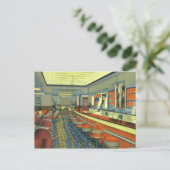 Retro Diner, Restaurant of Bar Opening Uitnodiging (Staand voorkant)