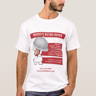 Retro Diner Shirt promotionele werknemer