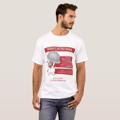 Retro Diner Shirt promotionele werknemer (Voorkant volledig)