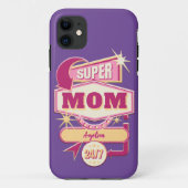 Retro Diner Sign Super Mam Case-Mate iPhone Case (Achterkant)