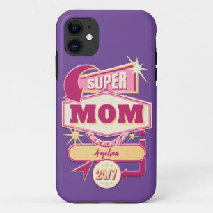 Retro Diner Sign Super Mam Case-Mate iPhone Case