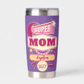 Retro Diner Sign Super Mam Geïsoleerde Drinkbeker (Voorkant)