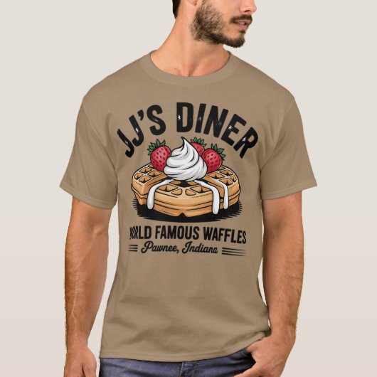 Retro Diner T-shirt – "JJ’s Diner World Famous War (Voorkant)