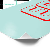 Retro Diner Teken Wandkunst Perfect Poster (Hoek)